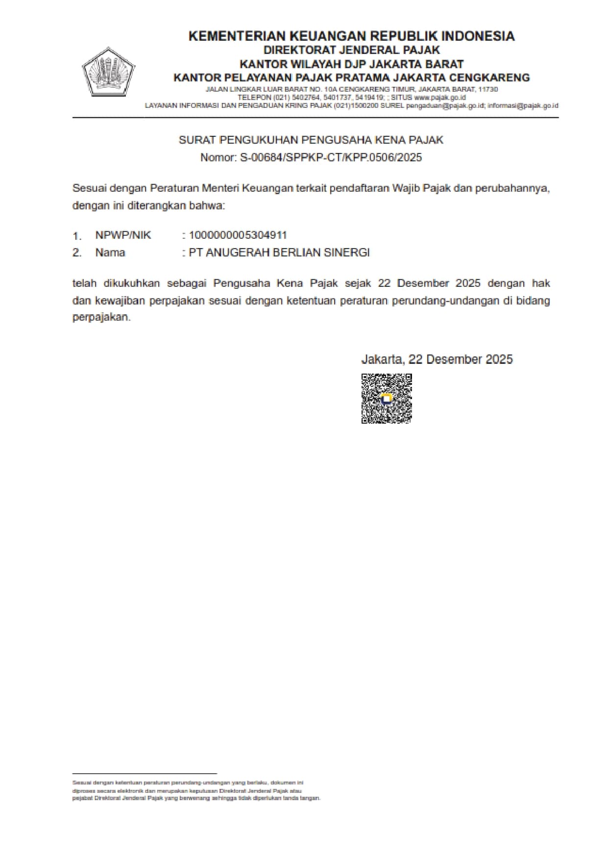 Legalitas Perusahaan